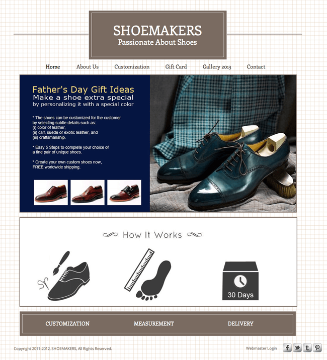 Shoemakers web site