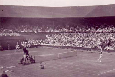 Wimbledon central court in 1962