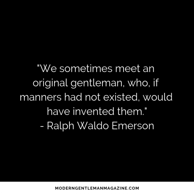 gentleman quote from ralph waldo emerson