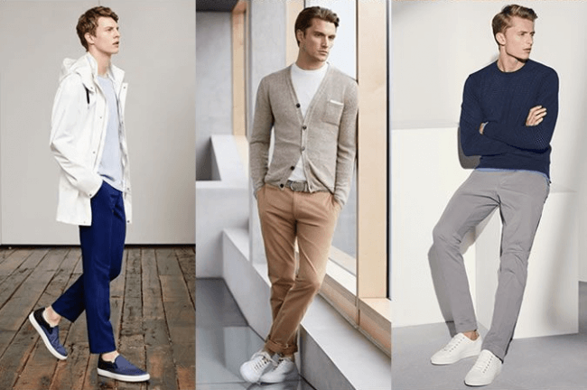 pair chinos with any slip on