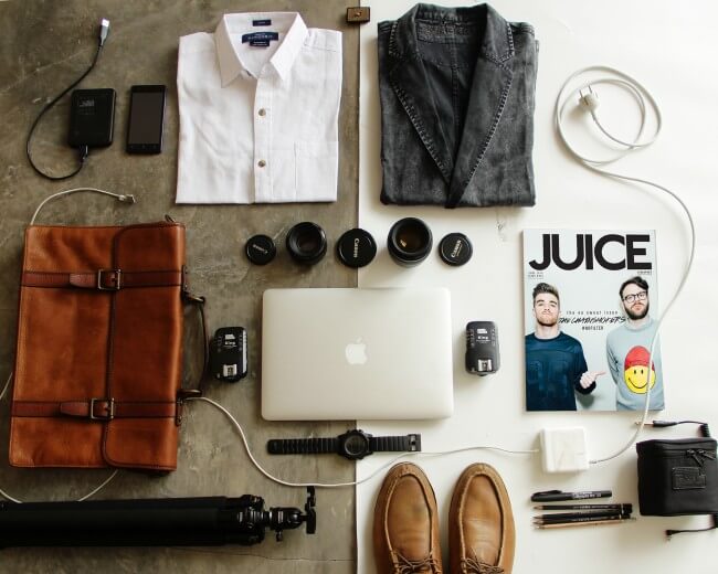 business trip accessories for men
