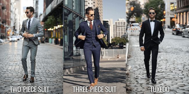 difference between suit and tuxedo