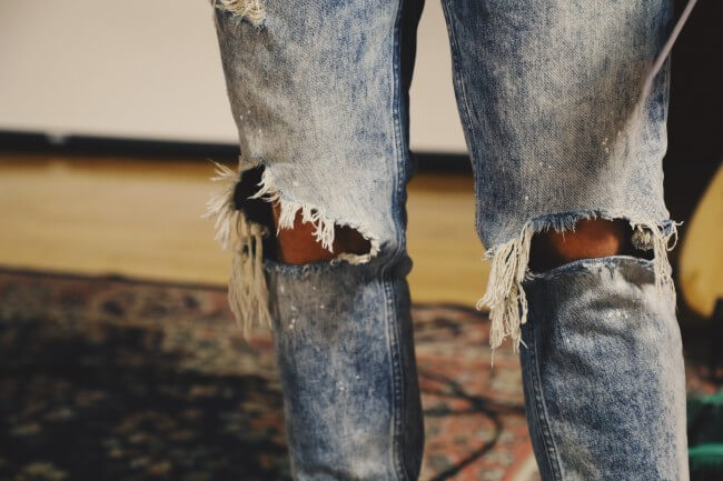 ripped distressed jeans men