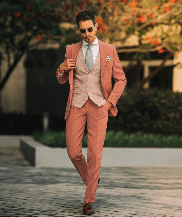 Sergio Ines fashion pink coat
