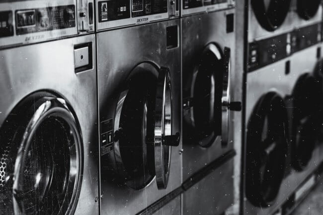 laundry black and white