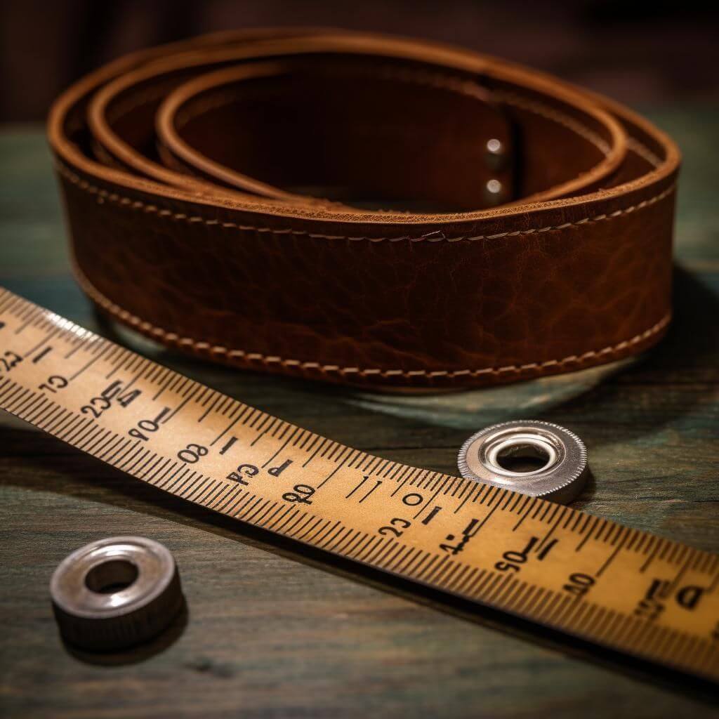 How to measure belt size using an existing belt 