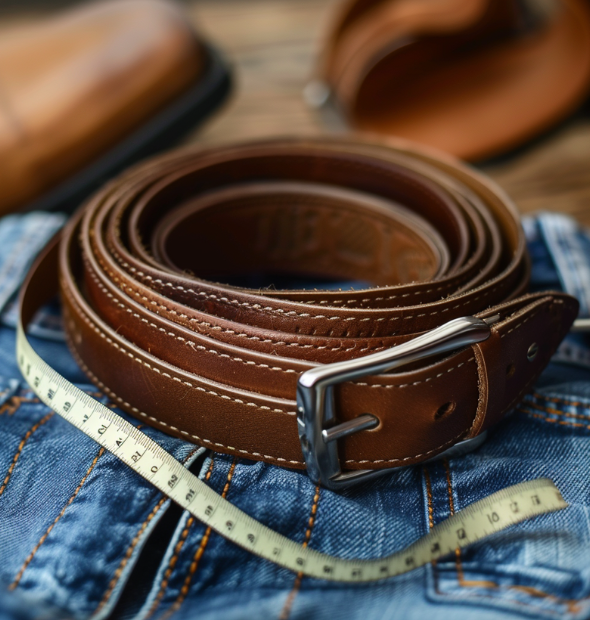 gentlemen belts with a measure tape