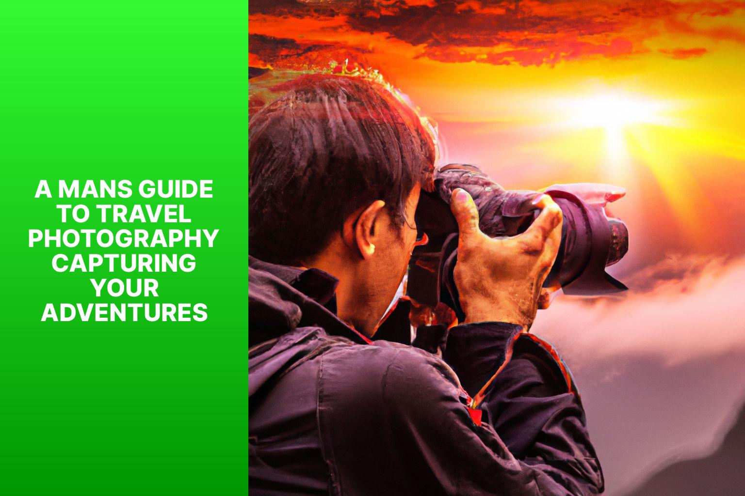 A Man’s Guide to Travel Photography: Capturing Your Adventures