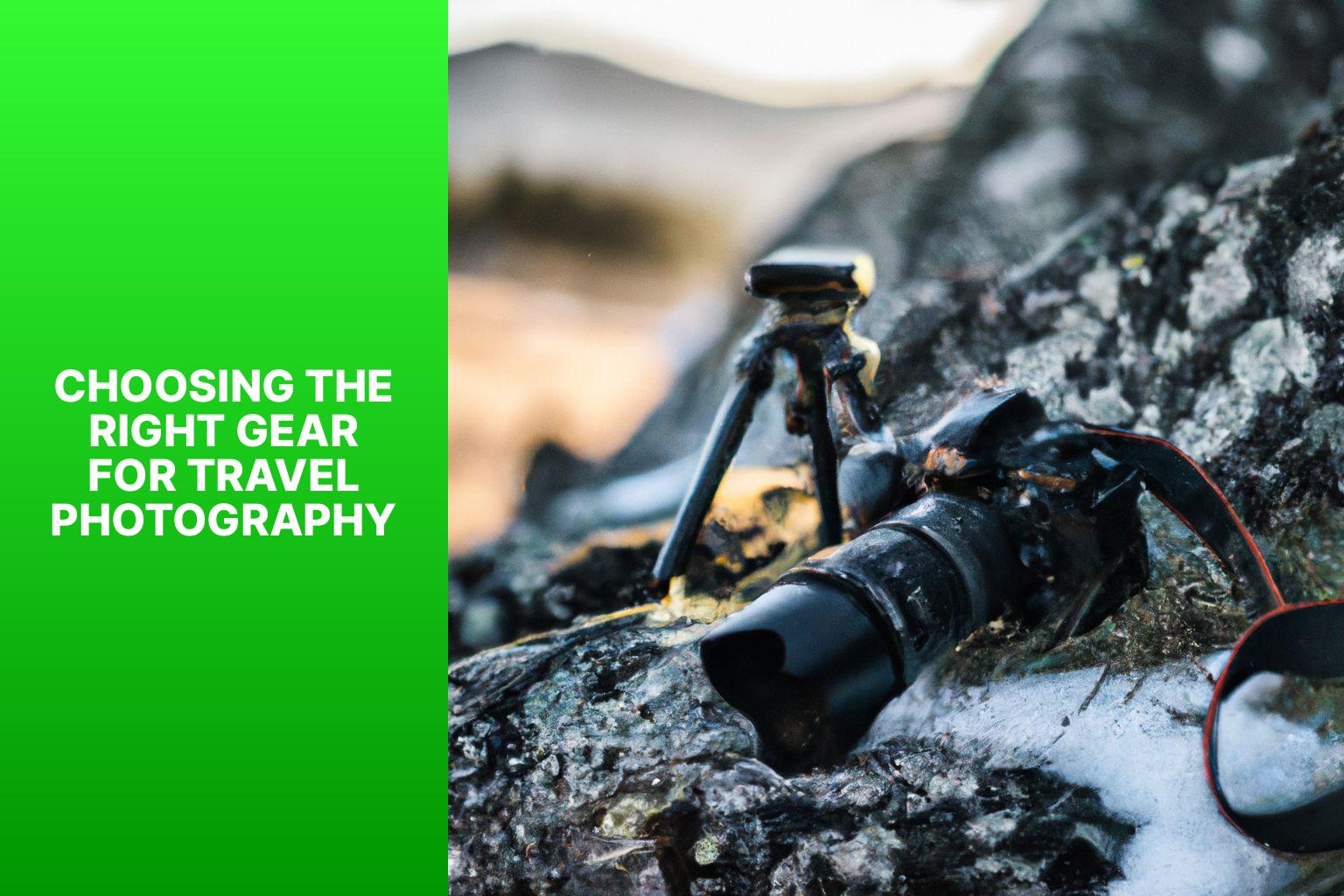 Choosing the Right Gear for Travel Photography - A Man’s Guide to Travel Photography: Capturing Your Adventures 