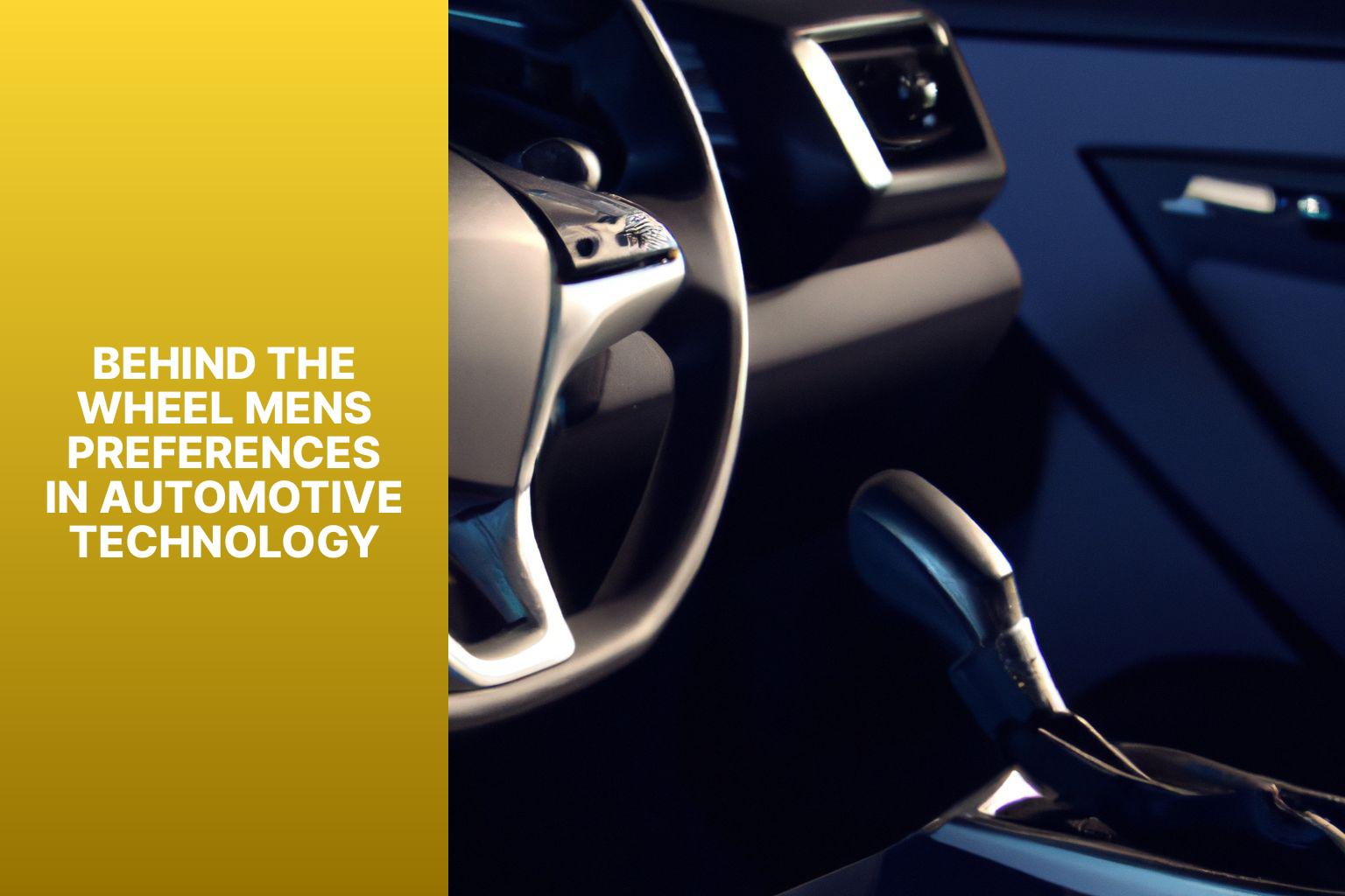 Behind the Wheel: Men’s Preferences in Automotive Technology