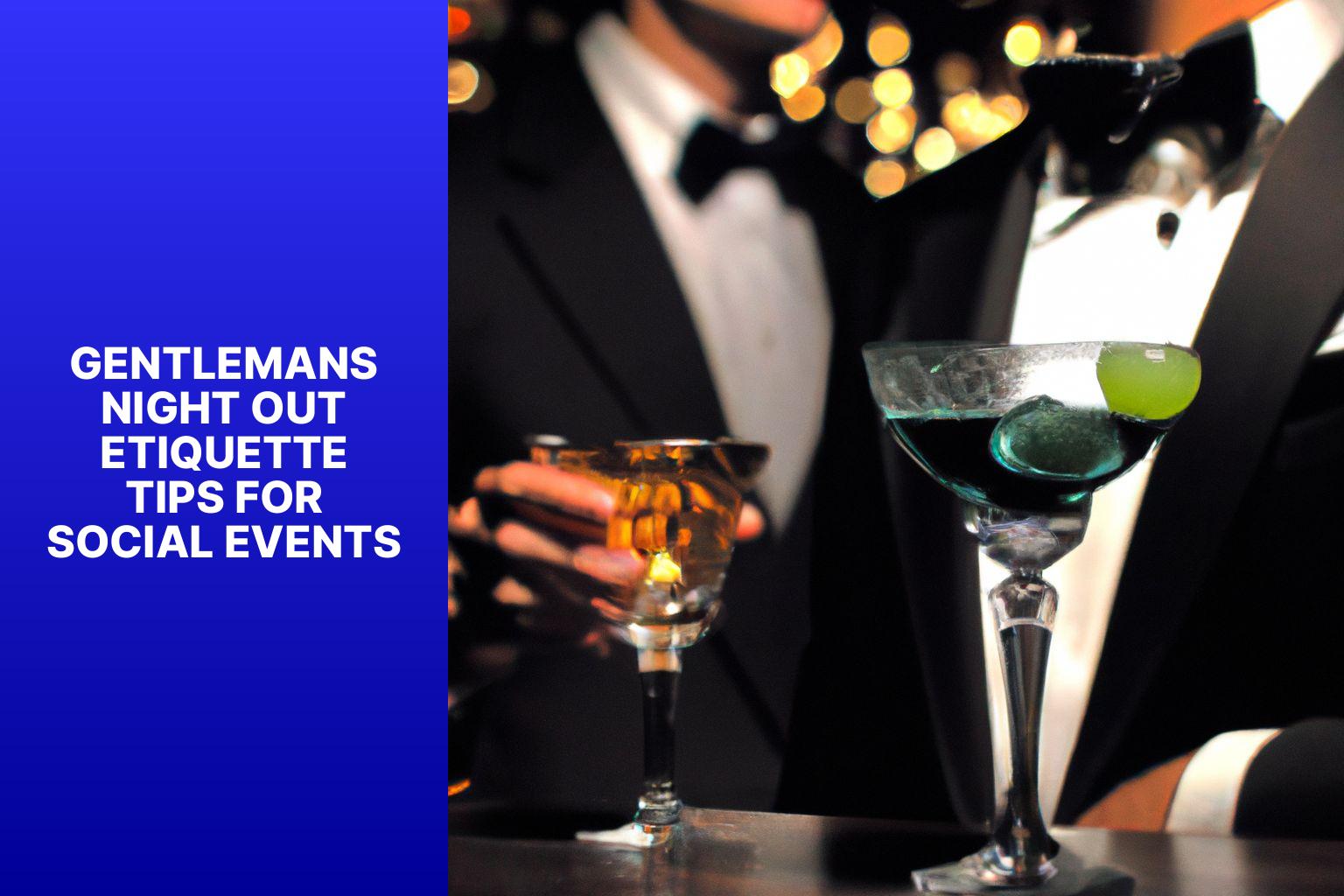 Gentleman’s Night Out: Etiquette Tips for Social Events