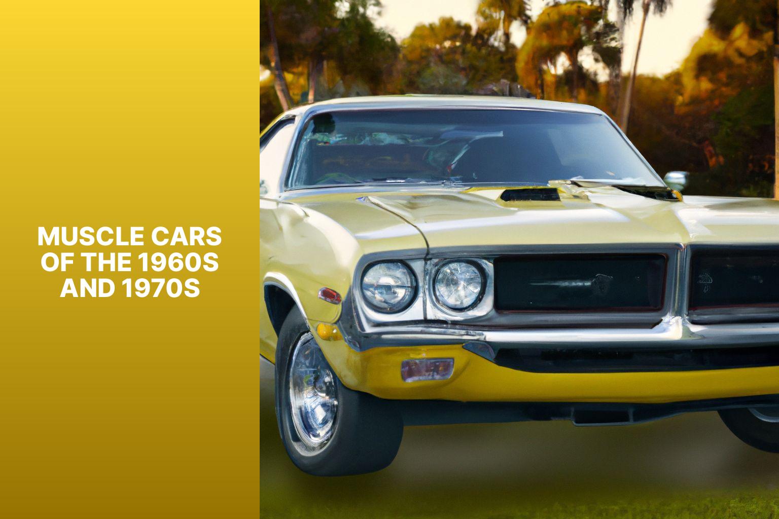 Muscle Cars of the 1960s and 1970s - Golden Age of Racing: Historic Cars That Defined Generations 