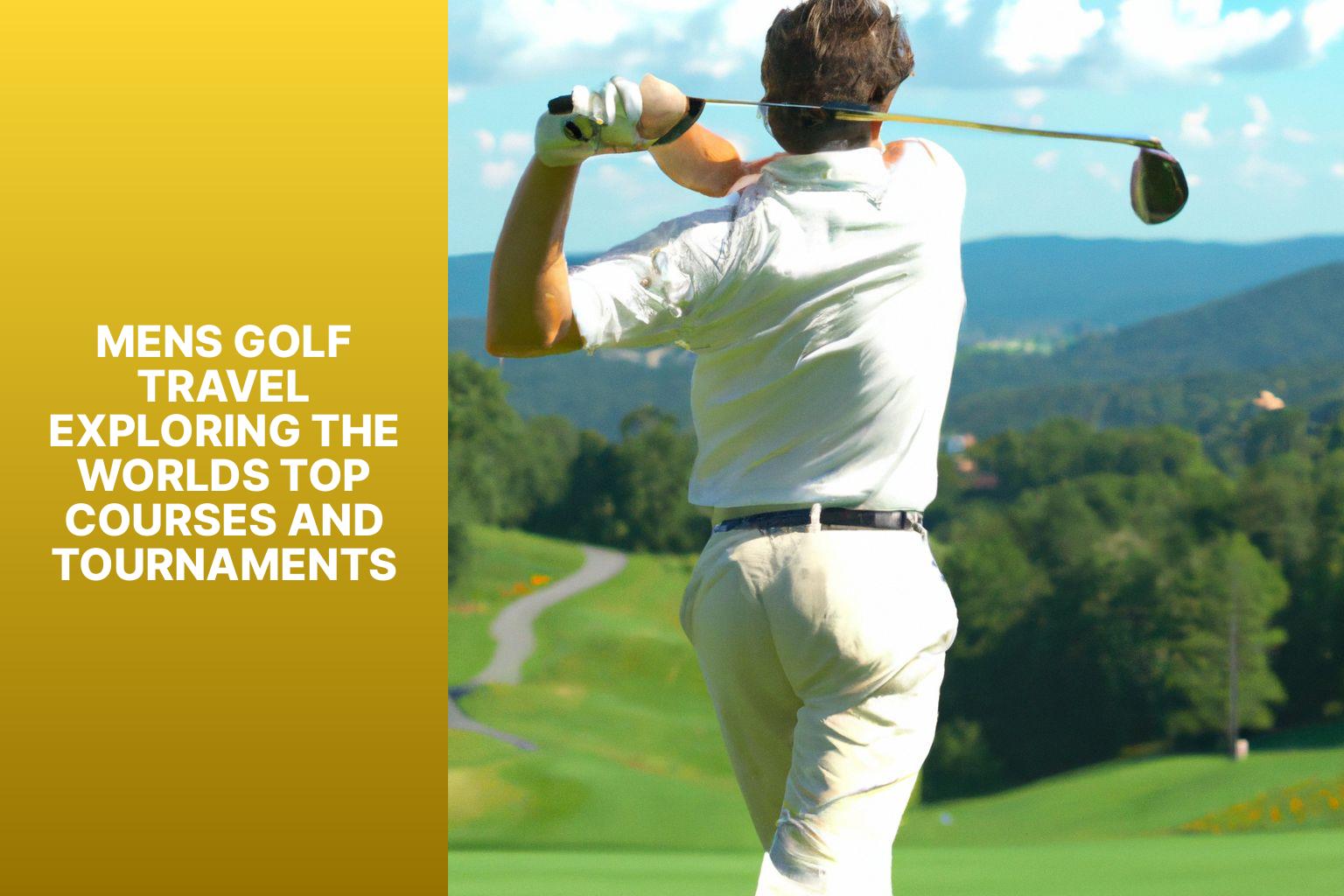 Men’s Golf Travel: Exploring the World’s Top Courses and Tournaments