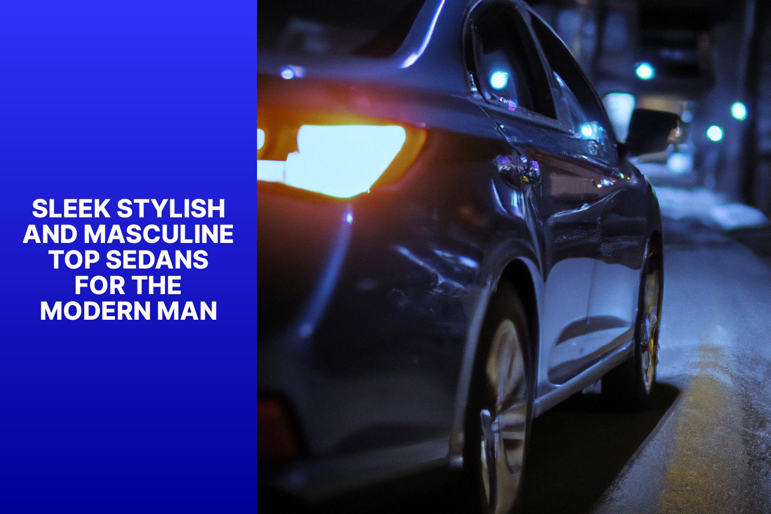 Sleek, Stylish, and Masculine: Top Sedans for the Modern Man