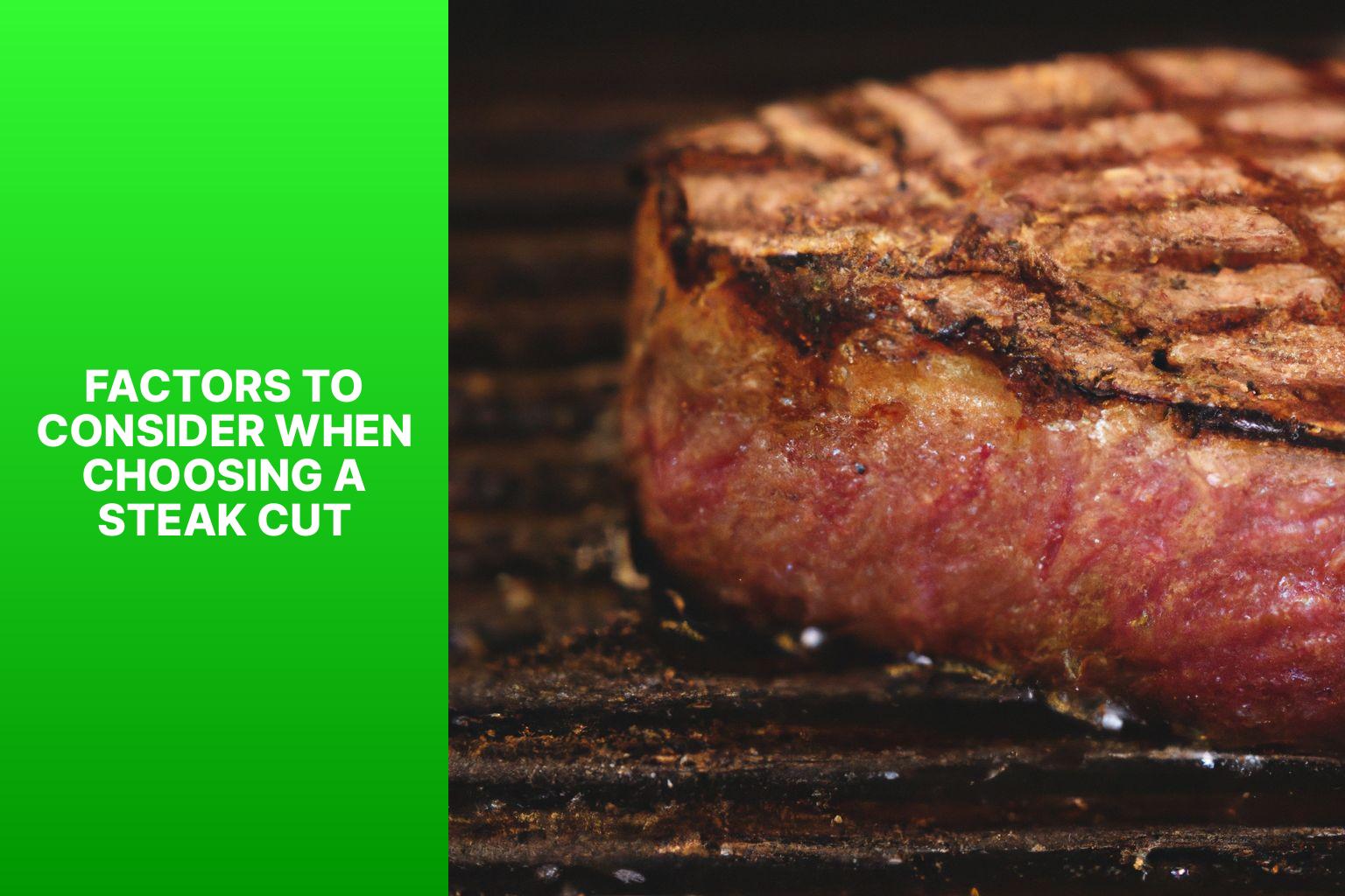 Factors to Consider When Choosing a Steak Cut - Steaks 101: Choosing the Best Cut for Your Grill 