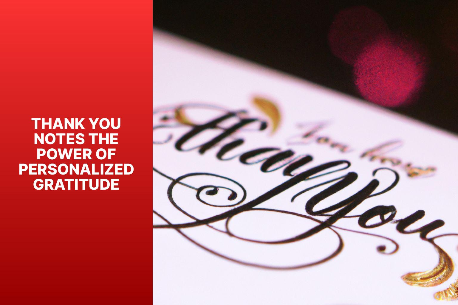 Thank You Notes: The Power of Personalized Gratitude