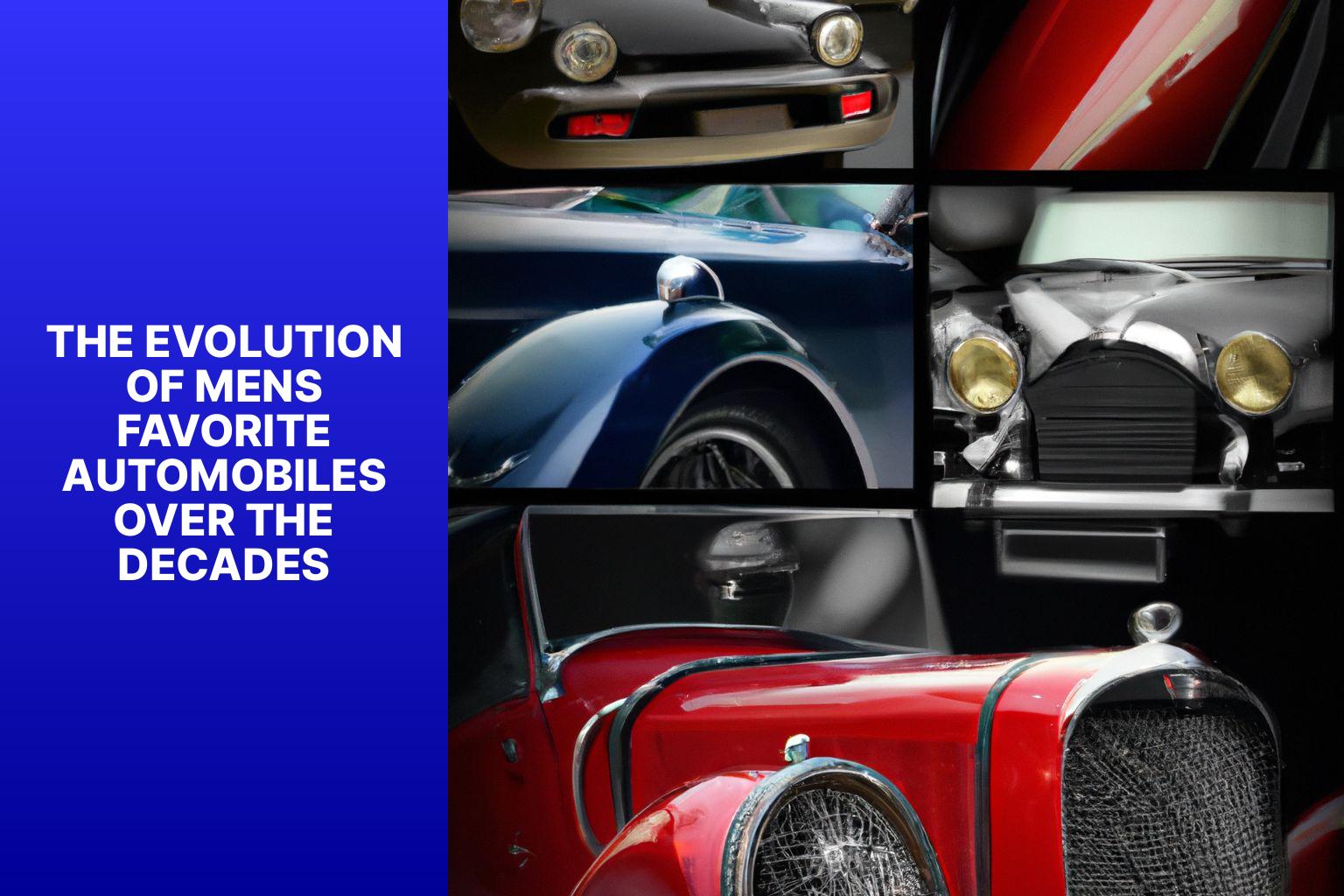The Evolution of Men’s Favorite Automobiles Over the Decades