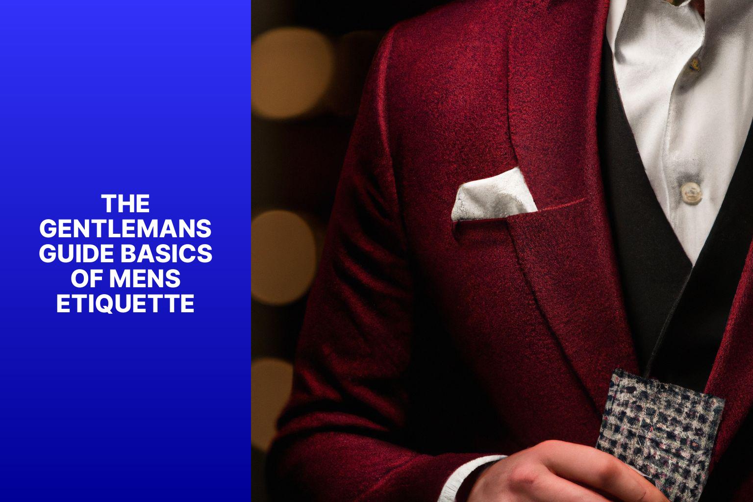 The Gentleman’s Guide: Basics of Men’s Etiquette