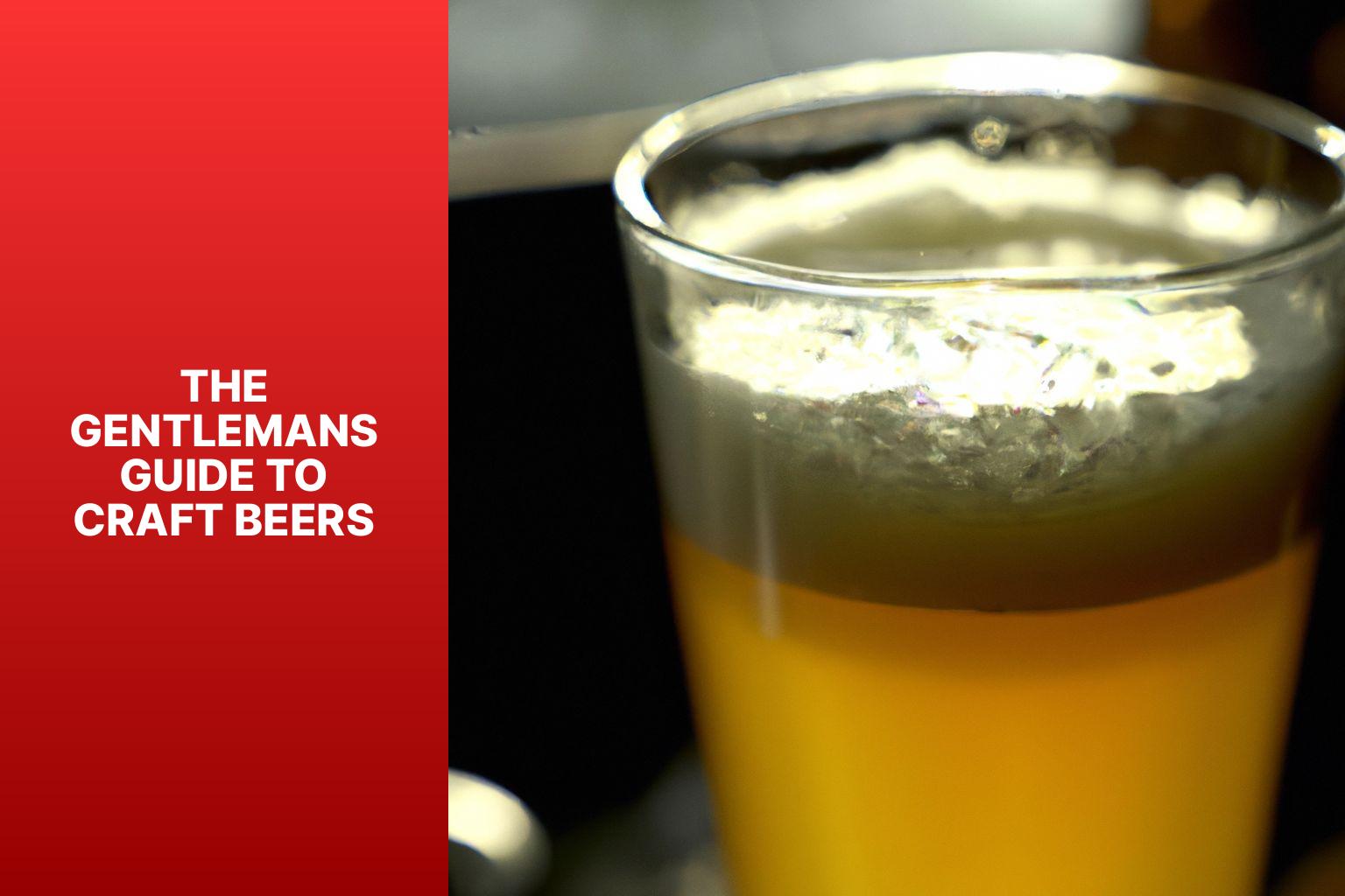 The Gentleman’s Guide to Craft Beers