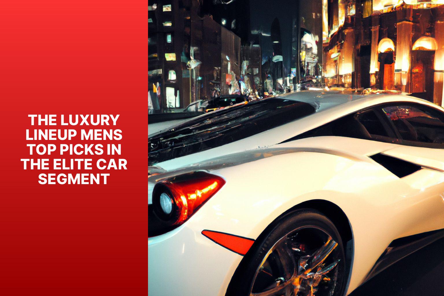 The Luxury Lineup: Men’s Top Picks in the Elite Car Segment