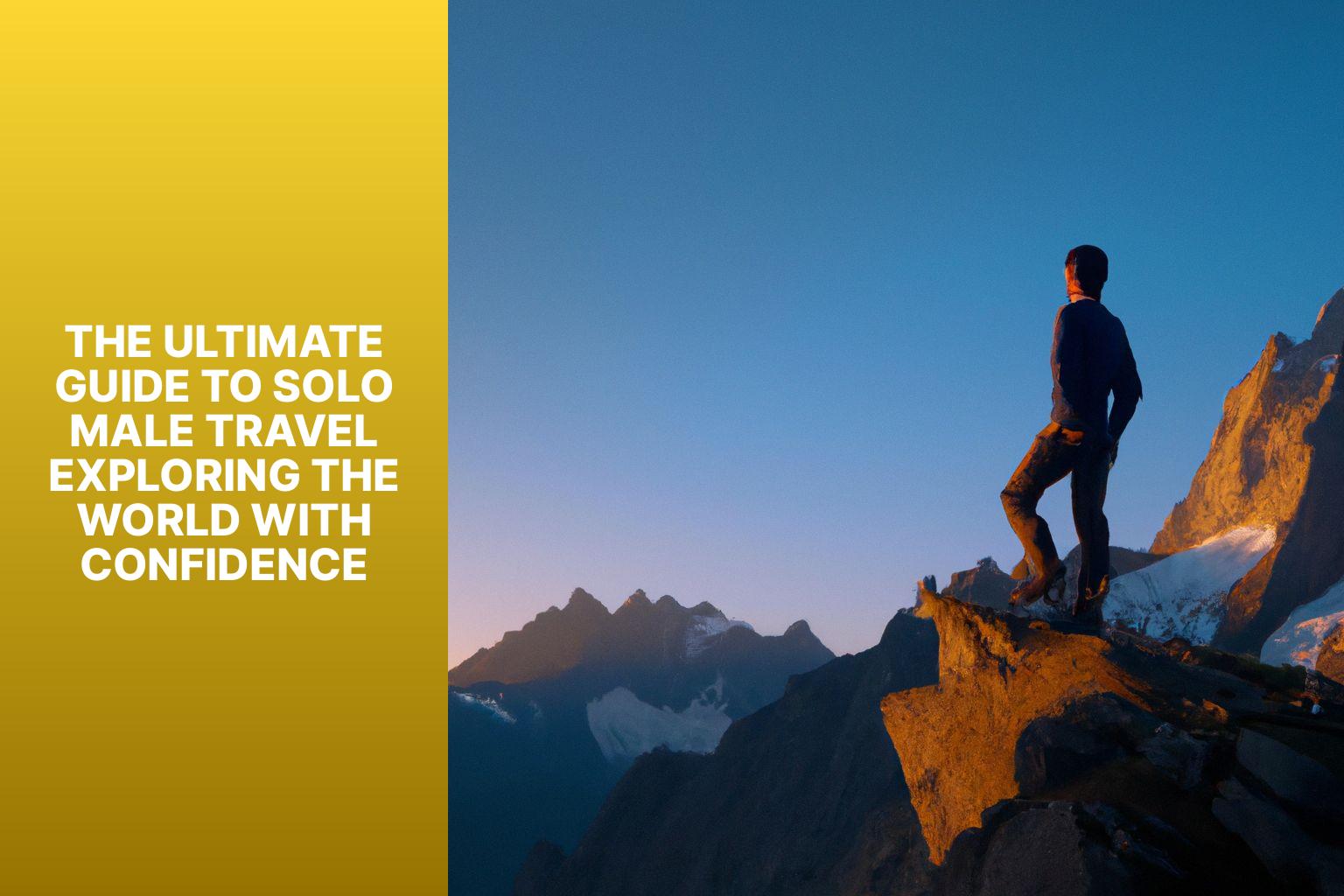 The Ultimate Guide to Solo Male Travel: Exploring the World with Confidence