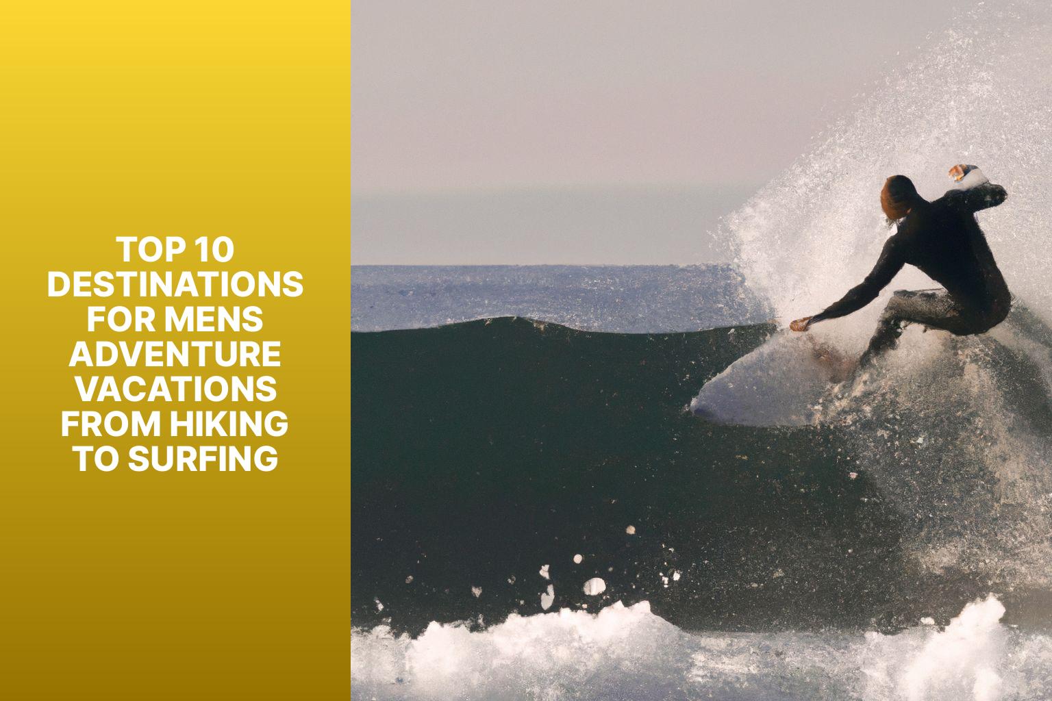 Top 10 Destinations for Men’s Adventure Vacations: From Hiking to Surfing