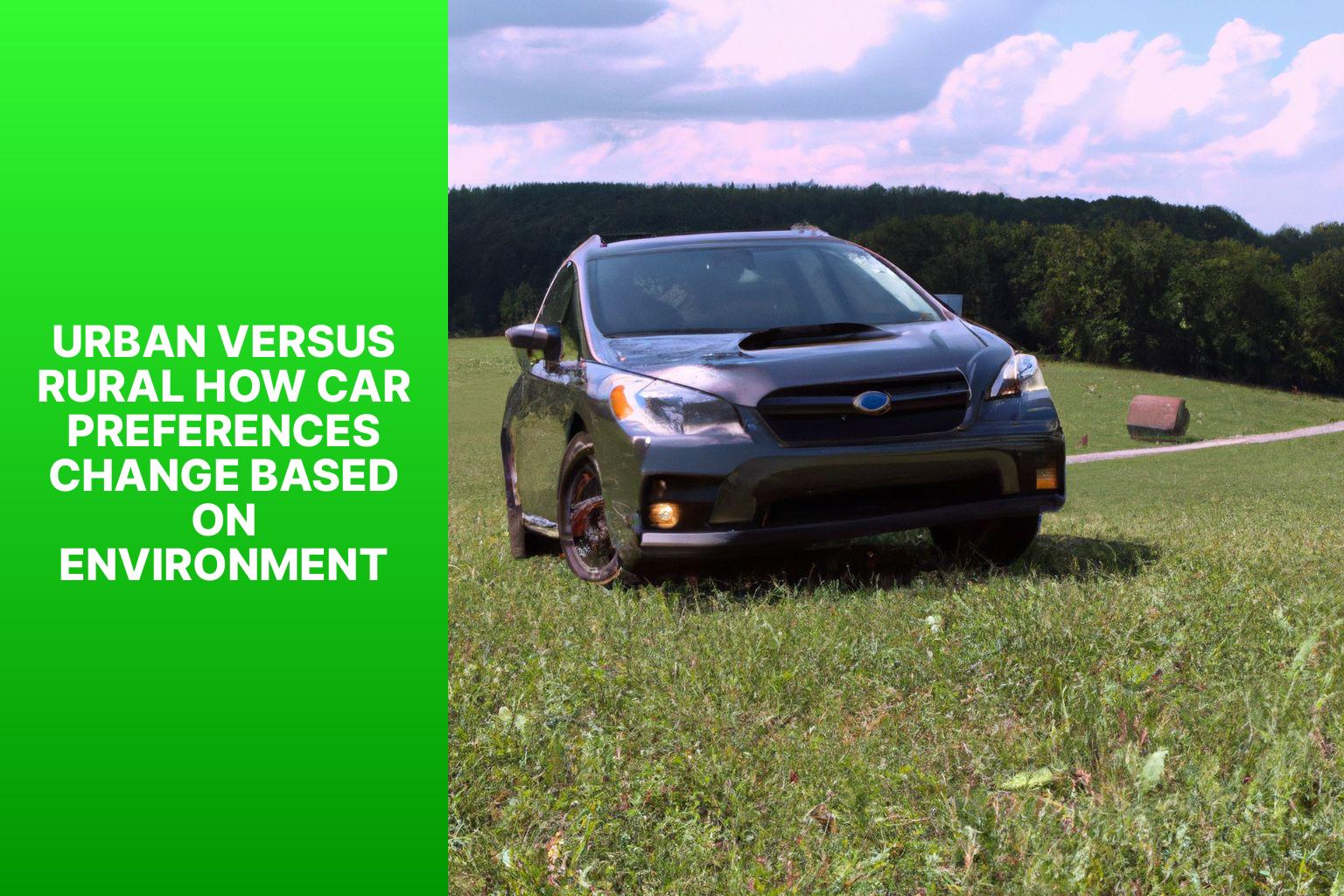 Urban Versus Rural: How Car Preferences Change Based on Environment
