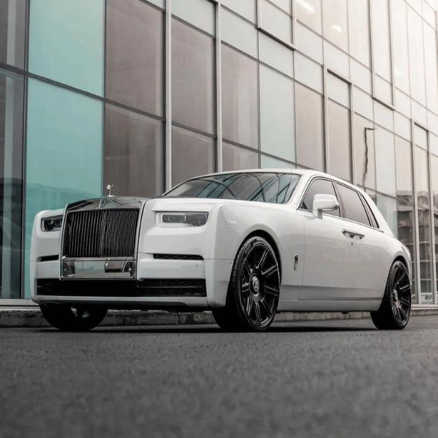 white Rolls-Royce Phantom