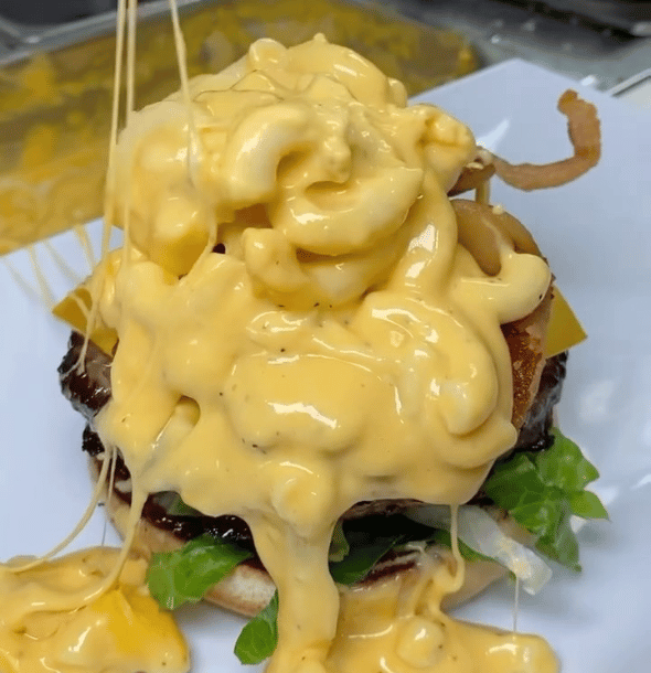 Toppings and Sauces Burger