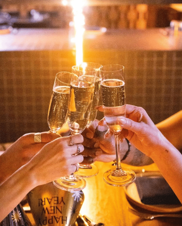 Celebrating a toast