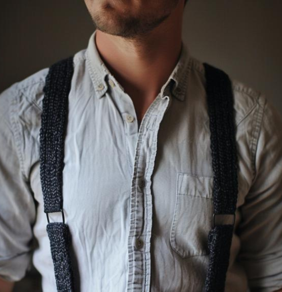 A man wearing a suspender