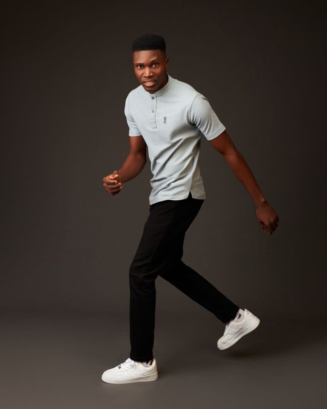 A cool Henley shirt offering a laid-back yet refined look.