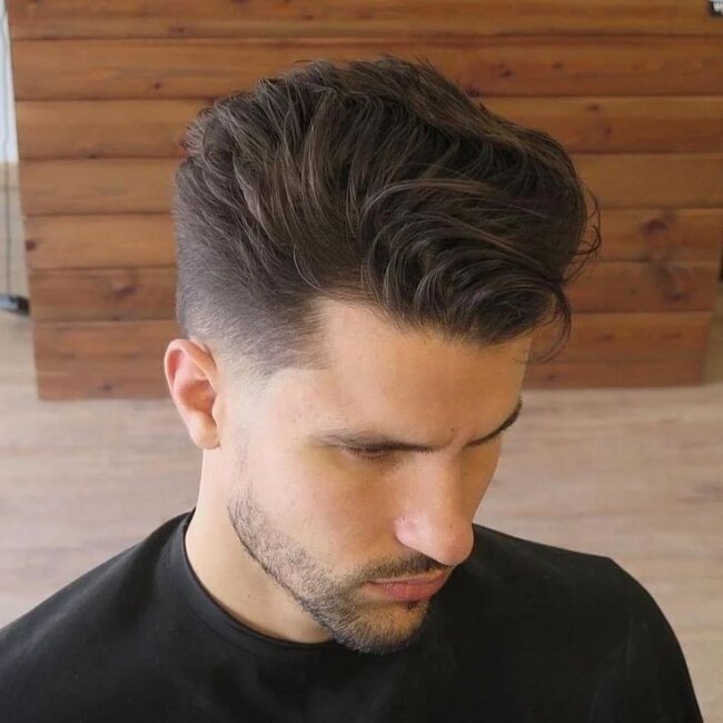 A stylish look with a tapered cut. 