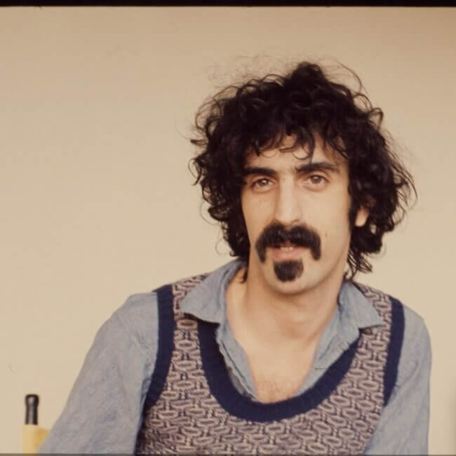 A stylish look with Zappa beard.